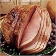 Wood Stove Roasted Half City Ham Sliced