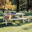 Rustic Natural Cedar Log Straight Bench - 24