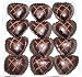 Fancy Dark Chocolate Marzipan Hearts - 24 pcs
