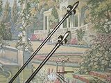 Fleur De Lis Adjustable Tapestry Rod (24 to 48 in.)