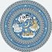 Hey Diddle Diddle Blue Rug - Round, by Joy Carpets
