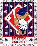 BOSTON RED SOX 36 x 48 Triple Woven Jacquard BABY KNIT THROW BLANKET
