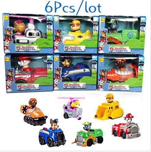 6Pcs/Lot Canine Patrol Puppy Toy Russian Doll Action Figures Patrol Dog Toys Gift Canine Cachorro Patrulla Canina Juguetes