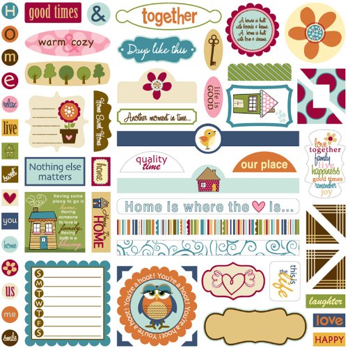 Bella Blvd Label Additions Honey I'm Home Cardstock 