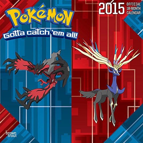 2015 Pokemon Official Wall Calendar