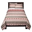 - Red Nordic Comforter Set - King