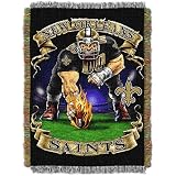 Northwest New Orleans Saints Intimidator 48 inch x 60 inch Tapestry Throw