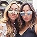 Anywa Fashion Twin-Beams Classic Women Metal Frame Mirror Sunglasses Cat Eye Glasses