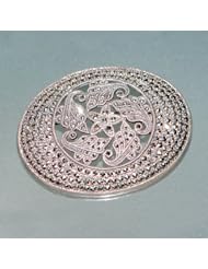 Sterling Silver Marcasite Gemstone New Fashion Females Ethnic Style Brooch Jewelry