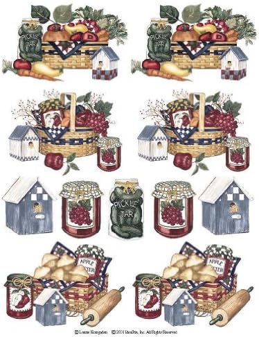 Fruit&Veg Baskets 2-Sheet IdeaStix Accents Peel and Stick Décor