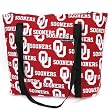OU Logo Oklahoma University Sooners Tote Bag Cotton with WATERPROOF LINING UNDERSIDE Travel, Baby, Diapers, Sports Gym or Beach Cute Best Unique GIFT IDEA for Him Her Man Men DAD MOM Mother Woman Women Ladies