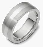 8mm Comfort Fit Custom Platinum Design Wedding Band Ring