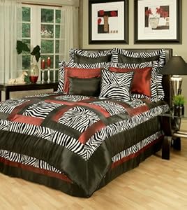 Jungle Passage Zebra 8-piece Comforter Set