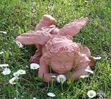 Eigenschaften HDG  / ENGEL PUTTE GARTENSKULPTUR TERRAKOTTA 28 CM KYRIEL LANDHAUS