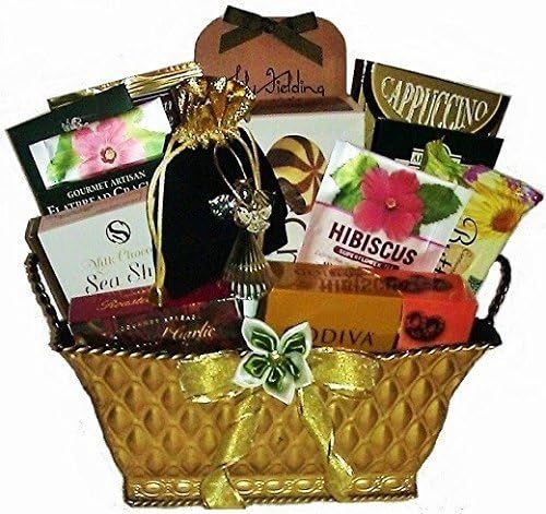 Inspirational Glass Angel &amp; Sweets Gift Basket