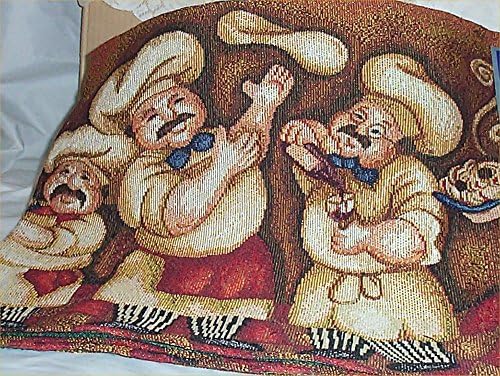 Fat Chef Table Place Mats set of 4 Waiter Bistro Kitchen Chefs Decoration