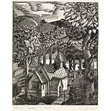 Church under a Hill, by Eric Ravilious (Print On Demand)