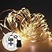Tour Outdoor LED String Lights Dimmable LED Decorative Lights for Patio, Party, Christmas, Wedding (16ft 50LEDs, Warm White)