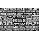 101 Custom Personalized Velcro Removable Patch Label Tag For Dog Harness and Collar Agility Dock Diving Sport Dog (2in x 6in)