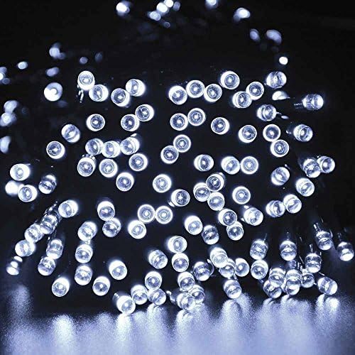 iLAZ [100 LED] Solar Powered LED String Light, Easter lights, 55ft 17m, Ambiance Lighting,Solar Christmas Lights, Solar Fairy String Lights for Outdoor, Gardens, Homes, Christmas Party (Cool White)