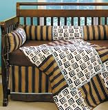 Trend Lab Teal/Brown Chocolate4pc Crib set