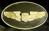 Mayer Mill Brass - HTC-AF - Air Force Pilot Wings Trailer Hitch Cover