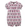 Tea Collection Baby Diamond Flower Romper, Indigo, 6-12 Months