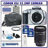 Canon EOS Rebel XSi Digital Camera (a.k.a. 450D) (Camera Body) w/ Canon EF-S 18-135mm f/3.5-5.6 IS + Two (2) 8GB Memory Cards + UV Protector + Advanced Shooter Package K# 2