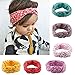 Baby Girl Multicolor Hair Hoops Headbands,Solid Bunny Ears,Bow Headbands(6 PACK)
