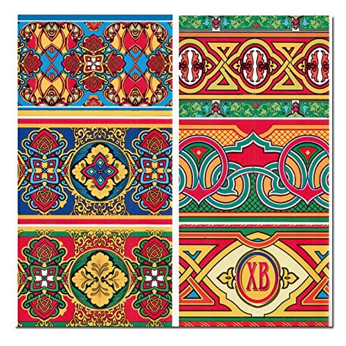 Set of 6 Kaleidoscope Instant Easter Egg Wraps