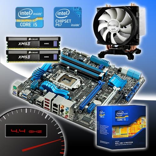 For Intel i5 2500k 4.4GHz, Asus P8P67M PRO REV 3, Corsair 8GB DDR3