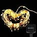 100 LED Solar Powered String Lights, Waterproof Copper Wire Starry Lights Flexible Decor Rope Lights EASY TO SHAPE Suitable for Outdoor Gardens Homes Dancing Christmas Party (Yellow)