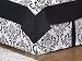 Black and White Isabella Bed Skirt for Crib and Toddler Bedding Sets by JoJo Designs