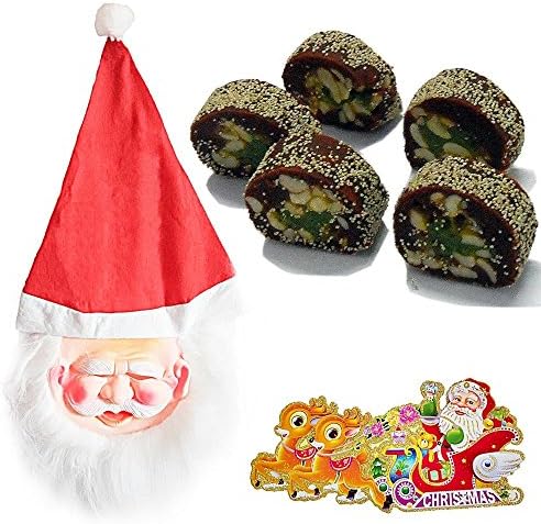 Indicraft Santa Claus Mask &amp; 200Gms Tasty Anjeer King Cutlet Sweet Hamper