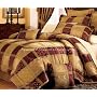 15PC MAROON JEWEL PATCHWORK COMFORTER BED IN A BAG KING