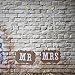 CJESLNA Chair Bunting Banner Garland Wedding Photo Props Decoration Khaki MR & MRS
