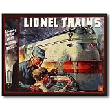 Nostalgic Lionel Trains Tin Sign : 1935