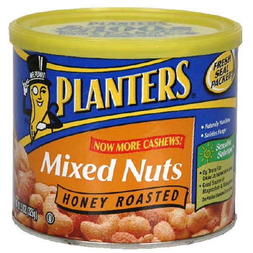 Planters Honey Roasted Mixed Nuts, 11.5-Ounce Units (Pack of 6) by Planters