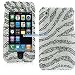 Cuffu Gorgeous Full Diamond Case - Silver Zebra - for Apple iPhone 3G / 3G S. Extremely Stunning and Presenting Noble Makings