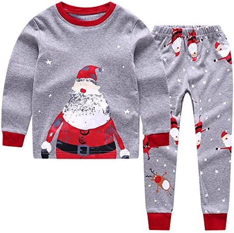 CNBABY "Santa Claus" Baby and Little Boys' 2 Piece Cotton Pajama Set (2T)