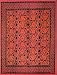 Giant Wall Tapestry ~ Red Sunflower Pattern ~ Approx 5.75 x 8.25 Ft