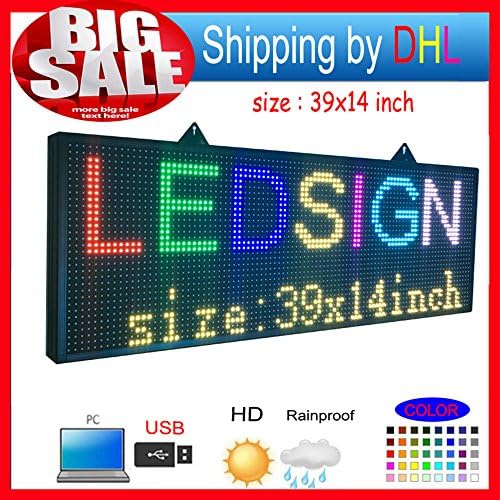 Outdoor P10 SMD LED Signs/Support Computer USB programmablefor Full Color led Display