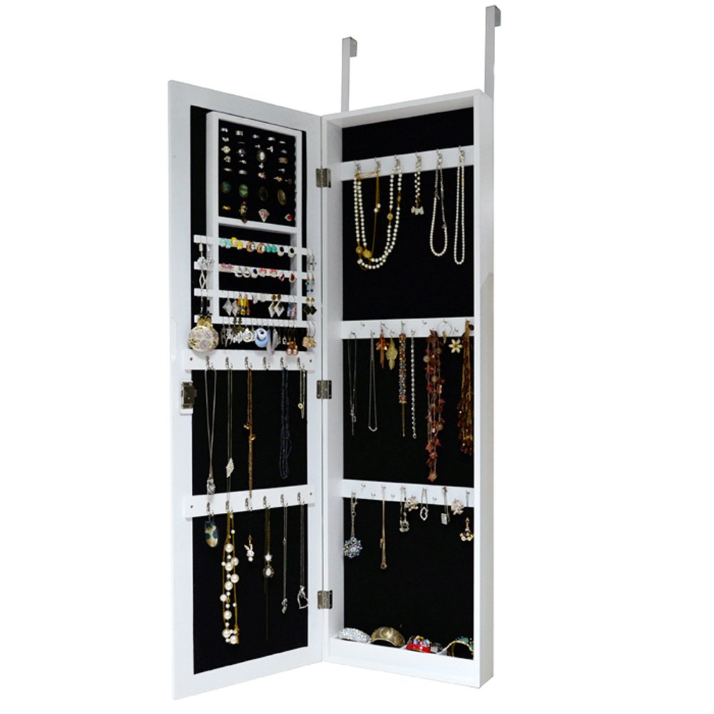 Over the Door Jewelry Armoire Mirror