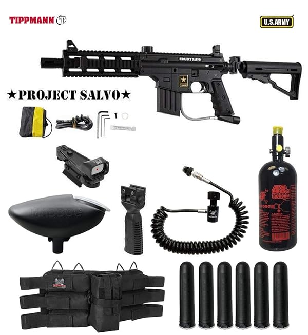 Maddog Tippmann U S Army Project Salvo Tactical Hpa Red Dot