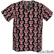 Texas Tech Scrubs Top Shirt TTU Red Raiders 100% Natural Cotton - NOT a CHEAP BLEND - For HIM or HER- GIFT Ideas for Man Men Woman Women Ladies Nurses MOM Mother or DAD Father