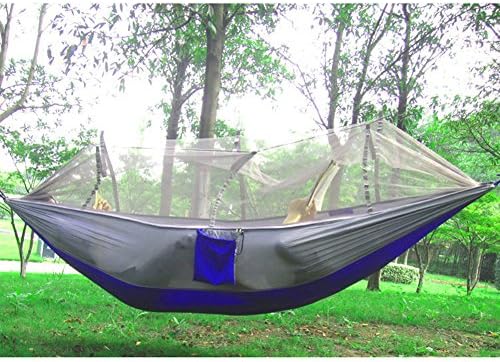 Camping Hammock By OKAYSHOP, Tent Pop Up Mosquito Net Ultralight Durable Lightweight Parachute Fabric Hammock for Outdoor, Beach, Hiking, Traveling, Backyard, Backpacking,Top Hammock