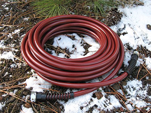 Water Right 400 Series Polyurethane Slim & Light Drinking Water Safe Garden Hose, 75-Foot x 7/16-Inch, Brass Fittings, Cranberry, USA Made