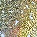 Sequin Three Quarter Round 30mm Gold Hologram Glitter Sparkle Metallic. Made in USA