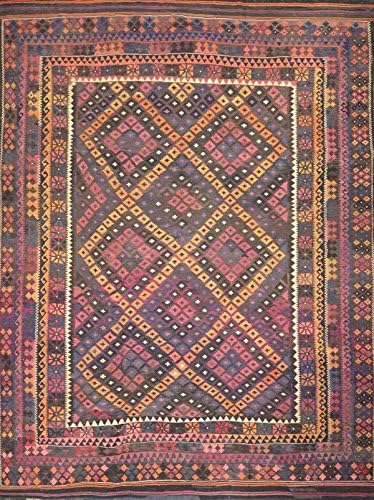 Carpet Culture Afghani Vintage Kilim Rug 10 Feet 0 Inches By 13 3 Inches Turkish Area Rug