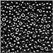 Czech Seed Beads 8/0 Jet Black Opaque (1 Ounce)